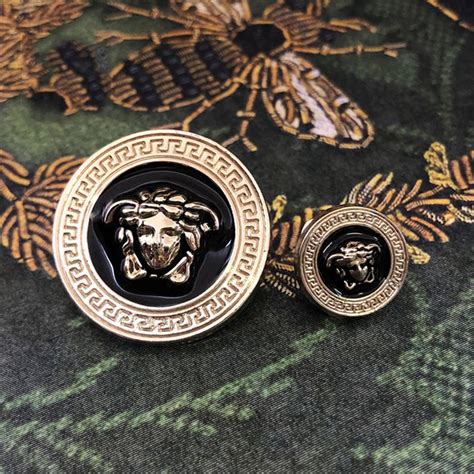versace medusa buttons set